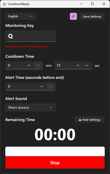 CooldownReady Windows screenshot