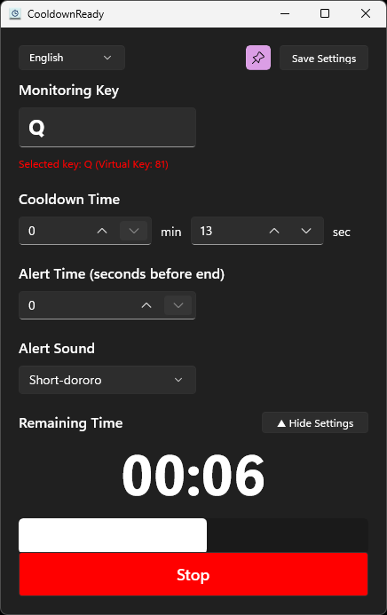 CooldownReady Windows screenshot