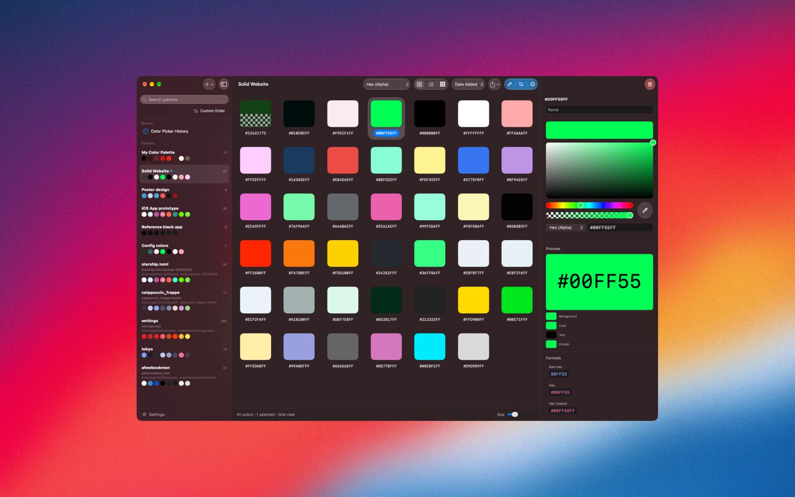 Prismy macOS screenshot