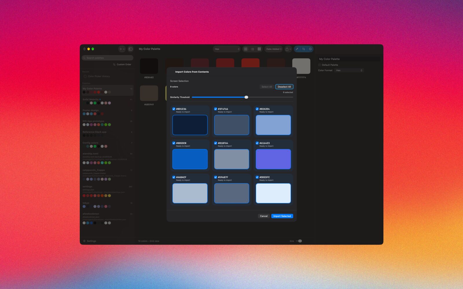Prismy macOS screenshot