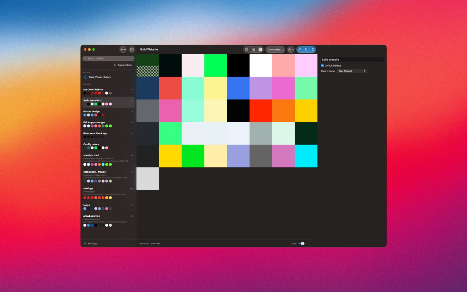 Prismy macOS screenshot