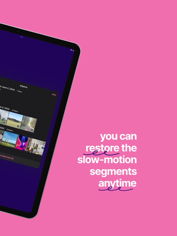 Slo-mo Remover iPad screenshot