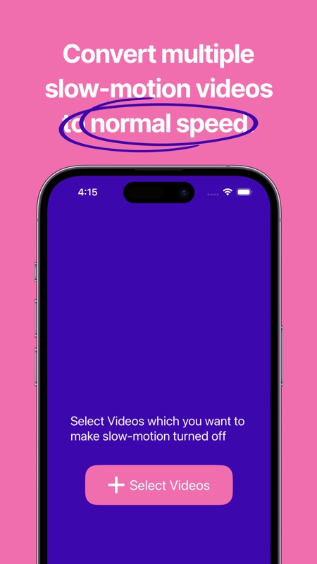 Slo-mo Remover iPhone screenshot