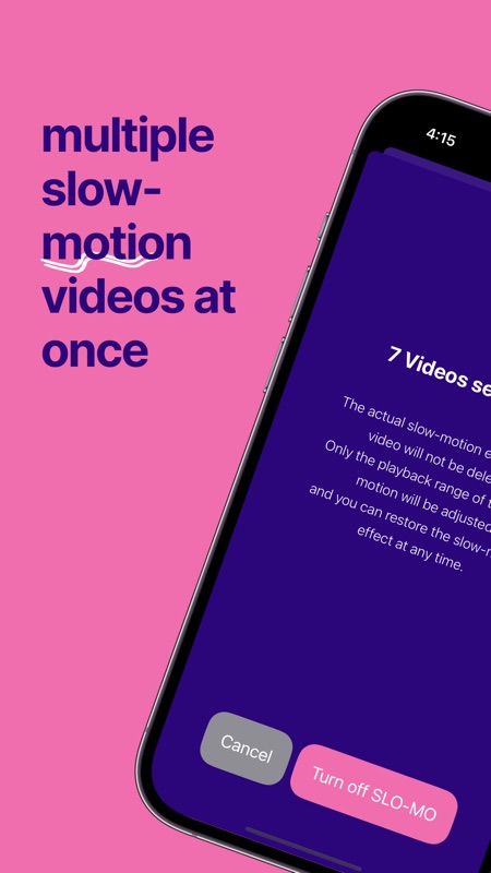 Slo-mo Remover iPhone screenshot