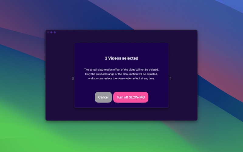 Slo-mo Remover macOS screenshot