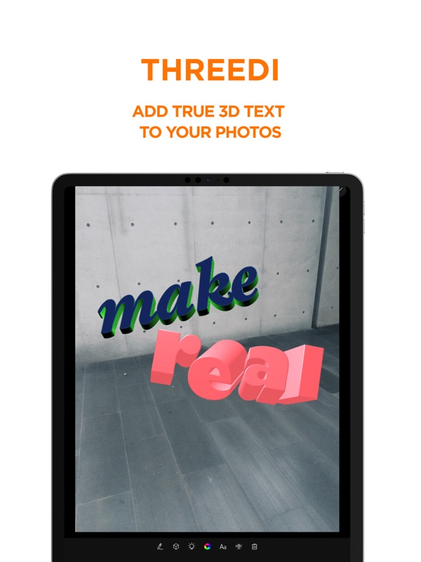 Threedi iPad screenshot